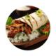 Lamb Shawarma on rice/fries